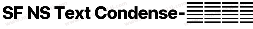 SF NS Text Condense字体转换